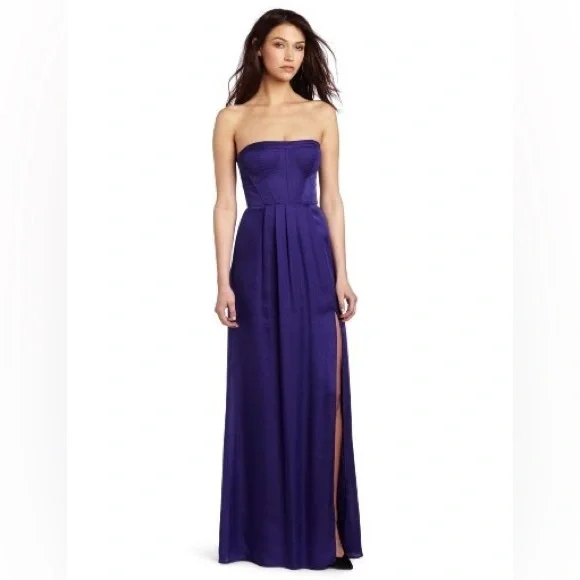 knee length dresses for ladies Drape Neck Gown – BCBGMAXAZRIA
